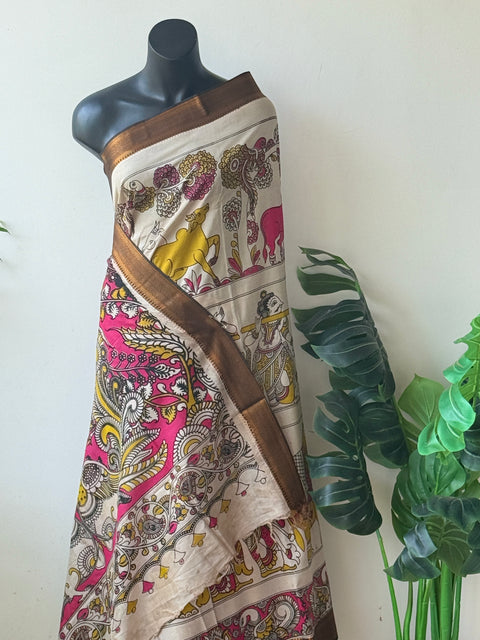 Kalamkari chennuri silk Saree