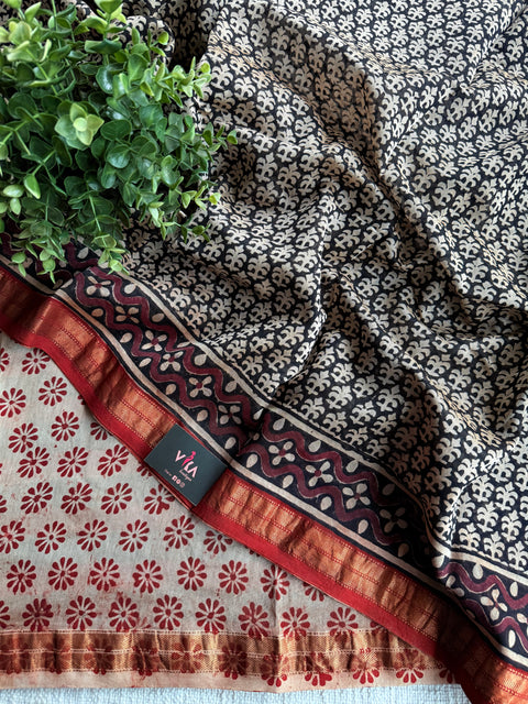 Maheswari border chanderi saree