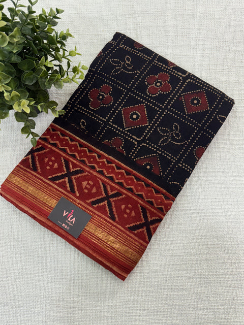 Maheswari border chanderi saree