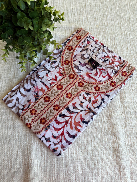 XL size Batik printed cotton nighty
