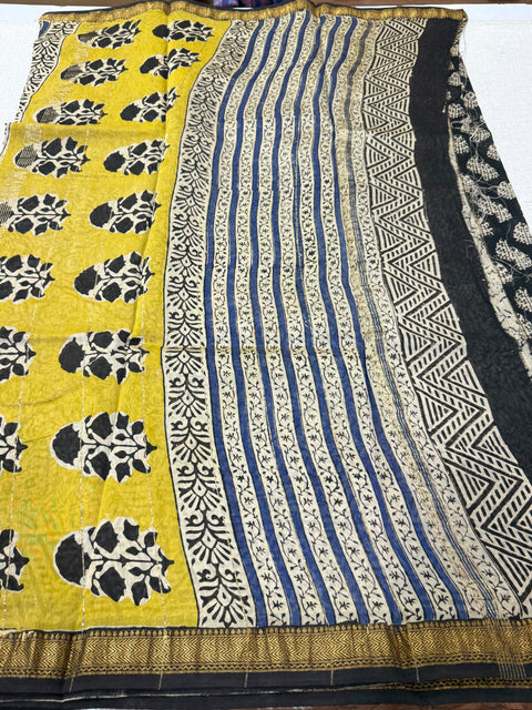 Maheswari border chanderi saree