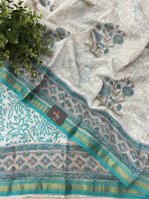Maheswari border chanderi saree