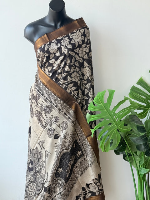 Kalamkari chennuri silk Saree