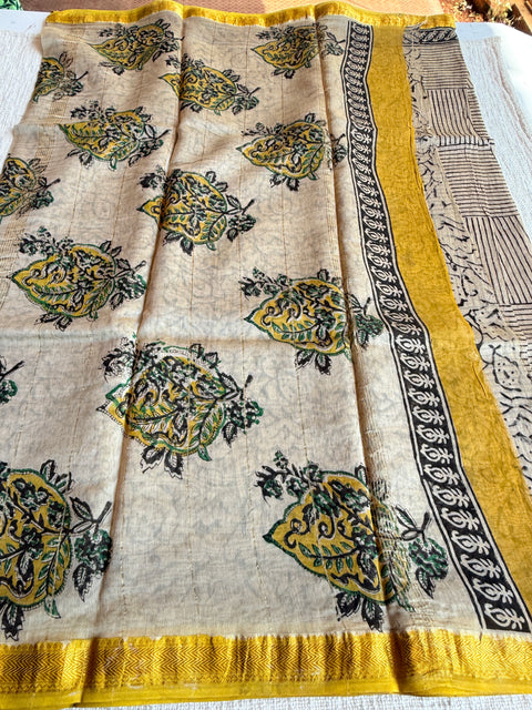 Maheswari border chanderi saree