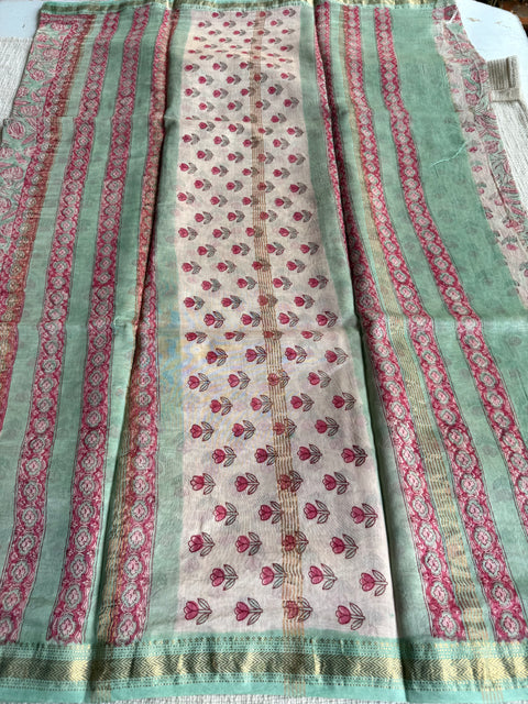 Maheswari border chanderi saree