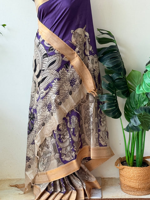 Kalamkari chennuri silk Saree