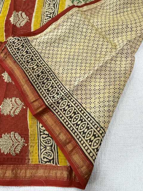 Maheswari border chanderi saree