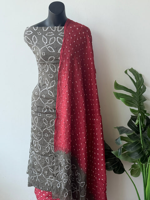 Bandhej cotton salwar material
