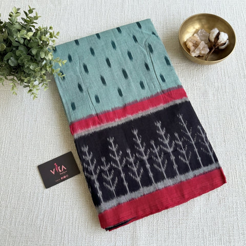 Handloom pure Ikat cotton saree