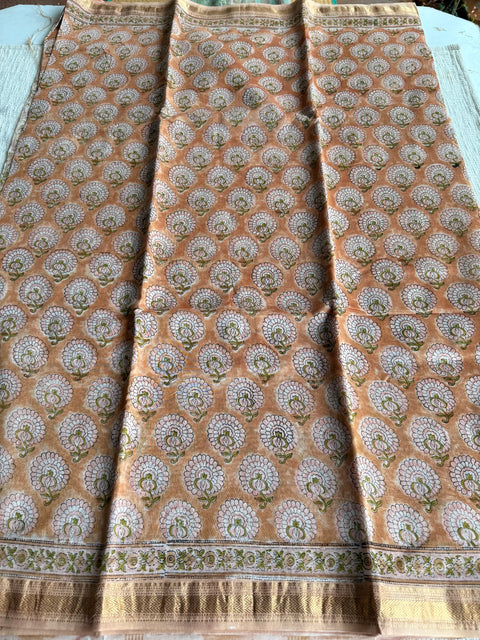Maheswari border chanderi saree