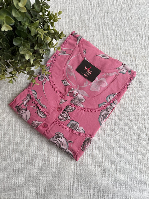 L size printed Alpine nighty