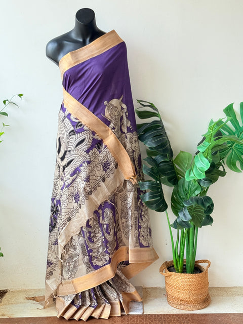 Kalamkari chennuri silk Saree