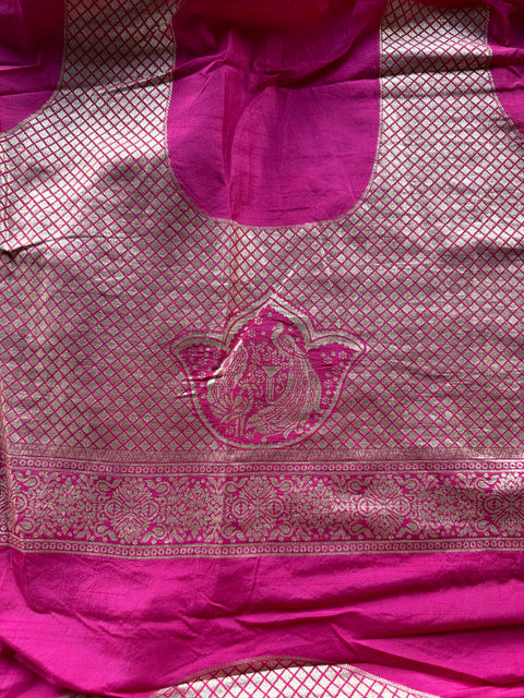 shaded pink shibori printed chiffon saree