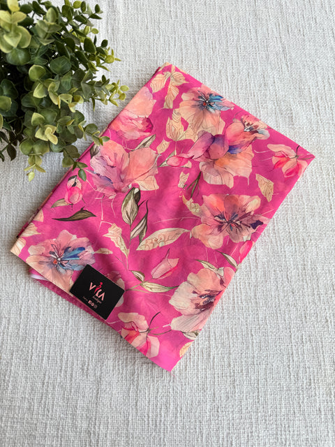 Digital printed faux georgette saree