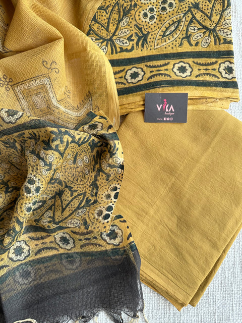 Printed kota cotton salwar suit material