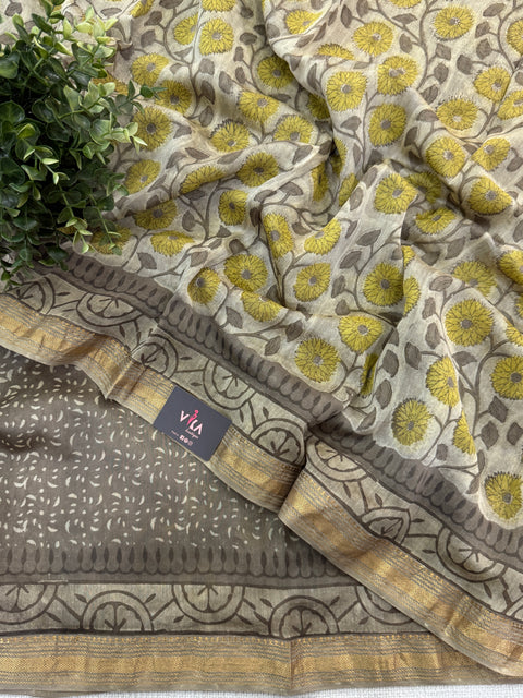 Maheswari border chanderi saree