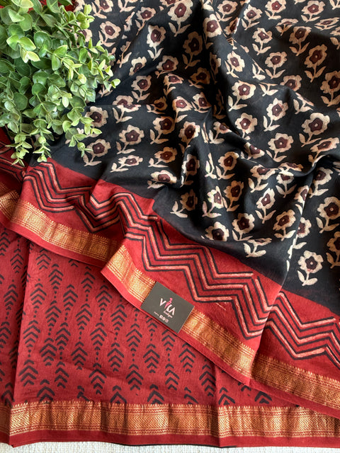 Maheswari border chanderi saree