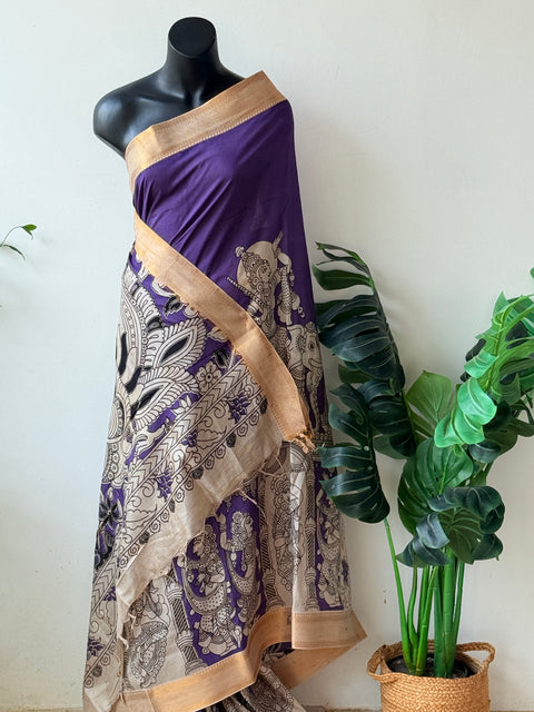 Kalamkari chennuri silk Saree