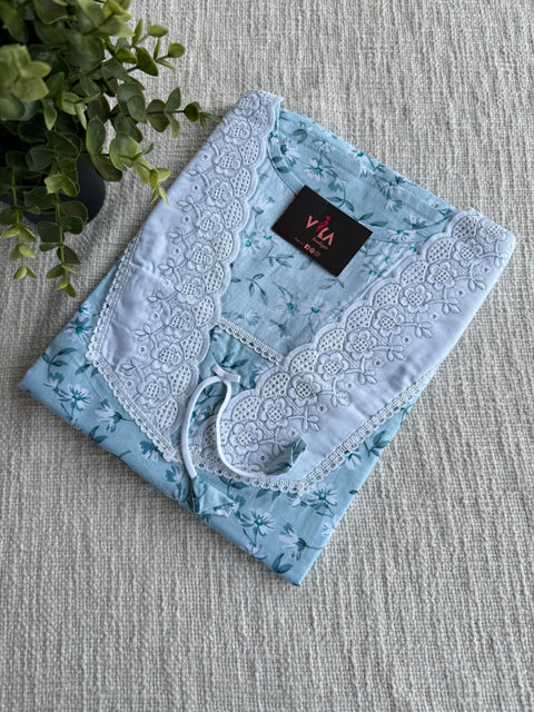 XL size printed cotton nighty