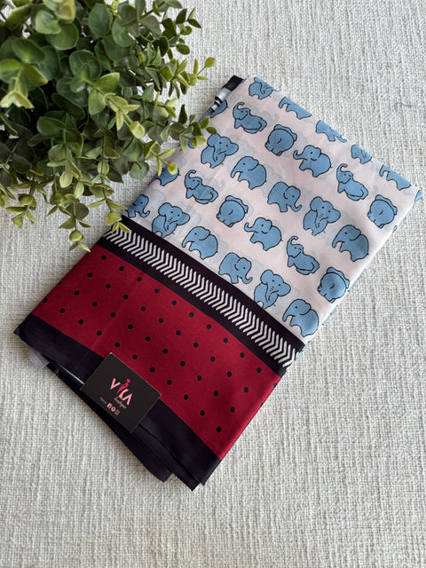 Dailywear printed crepe saree