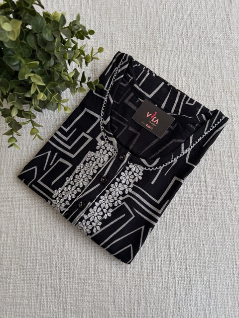 L size printed Alpine nighty