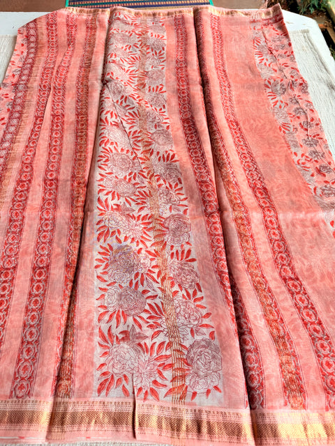 Maheswari border chanderi saree