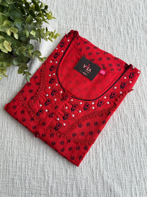 XL size printed cotton nighty
