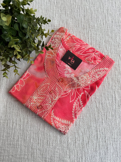 L size printed Alpine nighty