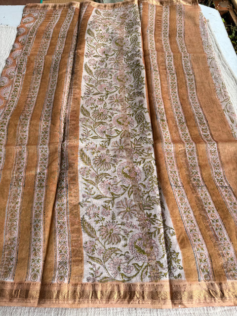 Maheswari border chanderi saree