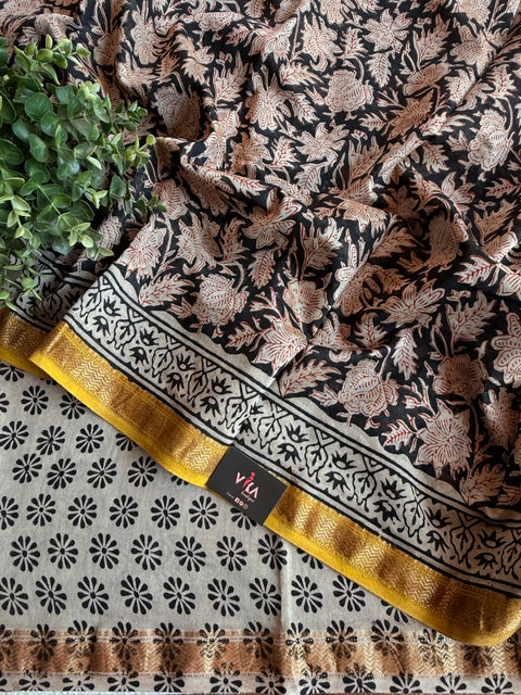 Maheswari border chanderi saree