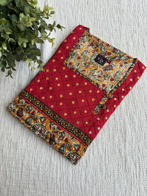 XL size mirror work printed cotton nighty