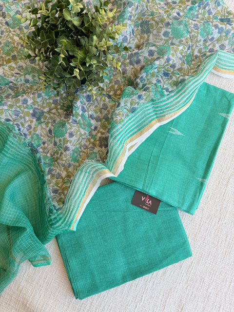 Handloom cotton salwar suit set