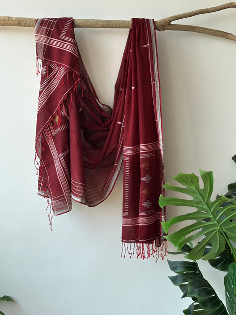Jamdani Handloom Cotton dupatta