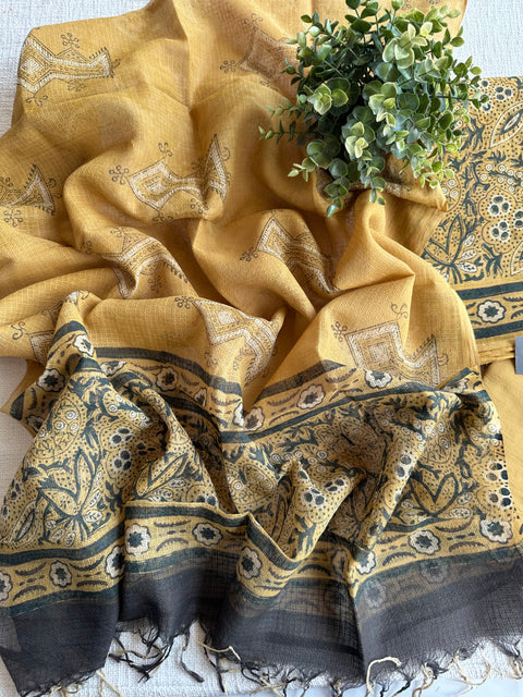 Printed kota cotton salwar suit material