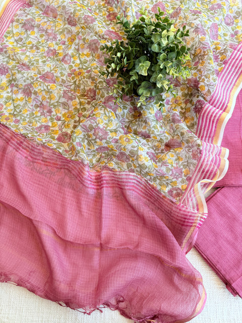 Handloom cotton salwar suit set