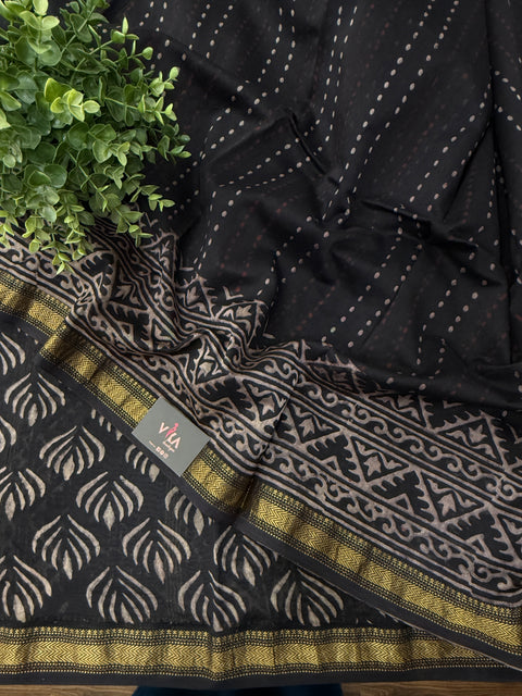 Maheswari border chanderi saree
