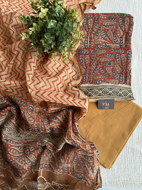 Printed kota cotton salwar suit material