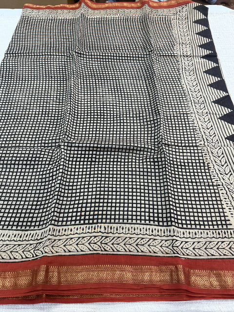 Maheswari border chanderi saree