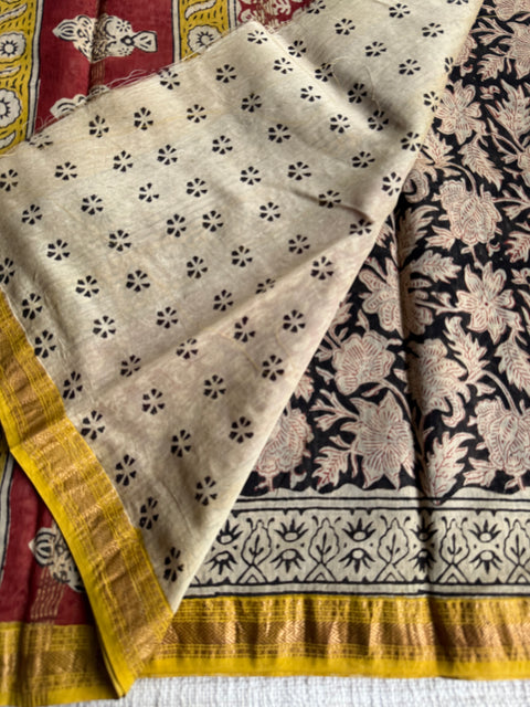 Maheswari border chanderi saree