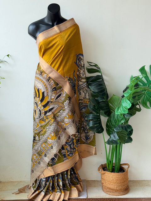 Kalamkari chennuri silk Saree