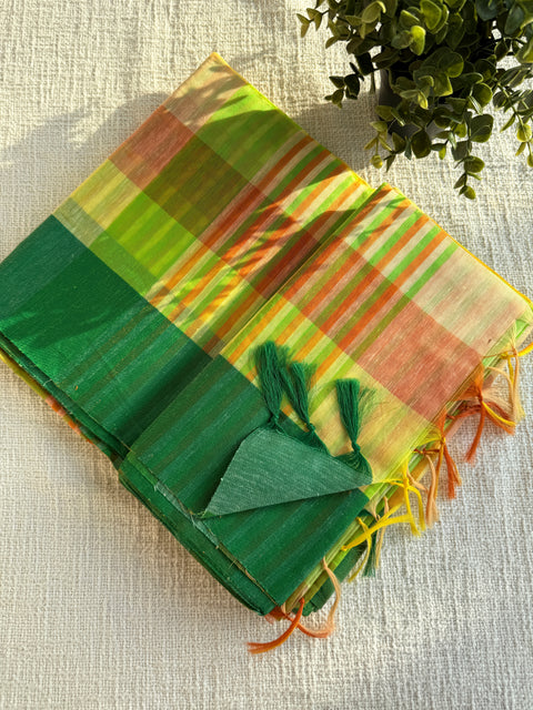Multi-Coloured Silk Cotton Saree