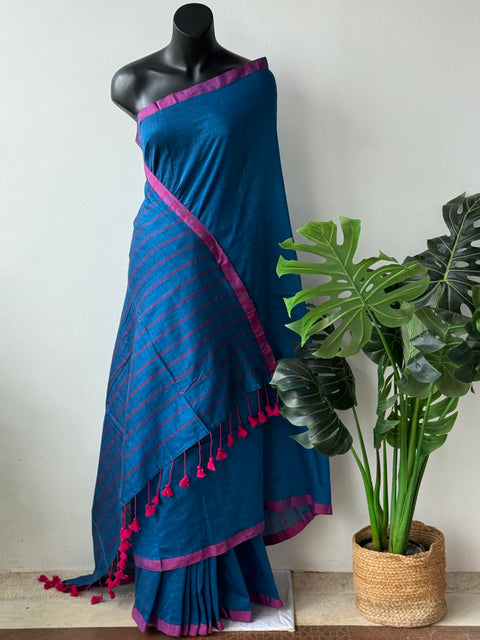 Plain Vikhadi cotton saree
