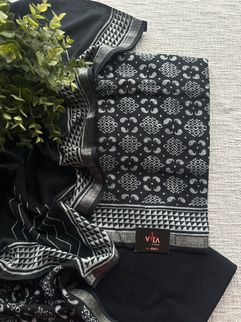Soft cotton linen salwar suit material