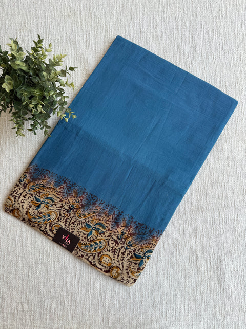 Kalamkari printed cotton saree