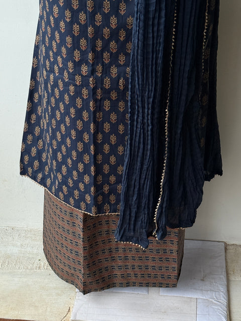 Printed cotton salwar suit material