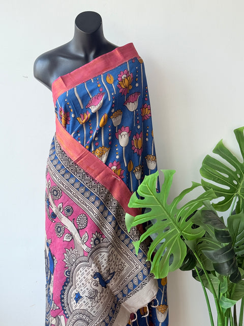 Kalamkari chennuri silk Saree