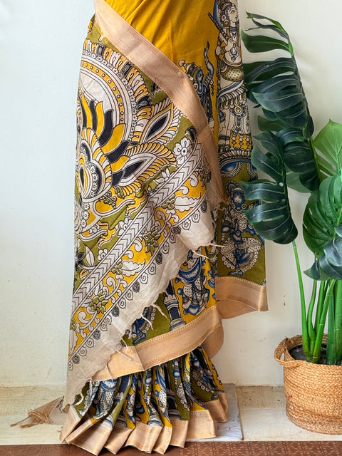 Kalamkari chennuri silk Saree