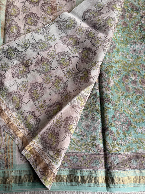 Maheswari border chanderi saree