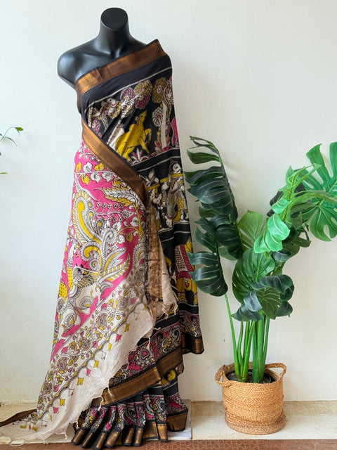 Kalamkari chennuri silk Saree