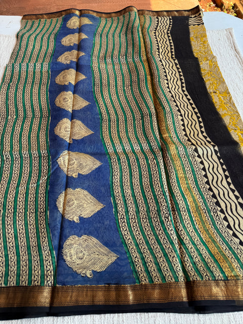 Maheswari border chanderi saree